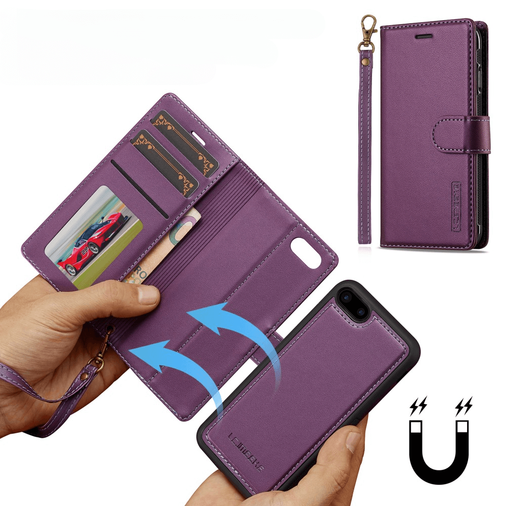 iPhone SE / 8 / 7 - Custodia portafoglio divisibile 2 in 1