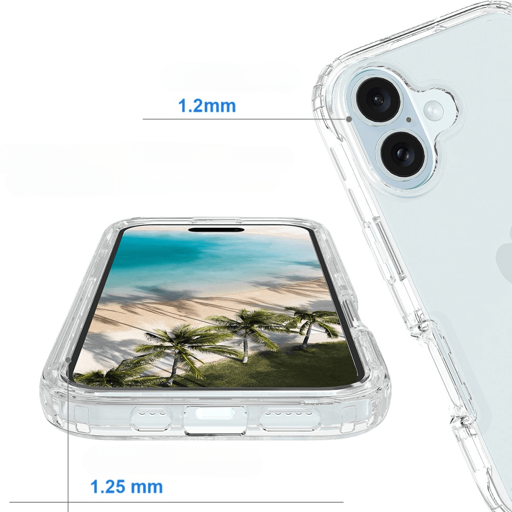 iPhone 16 - Custodia ibrida antiurto