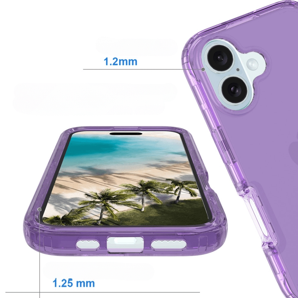 iPhone 16 - Custodia ibrida antiurto