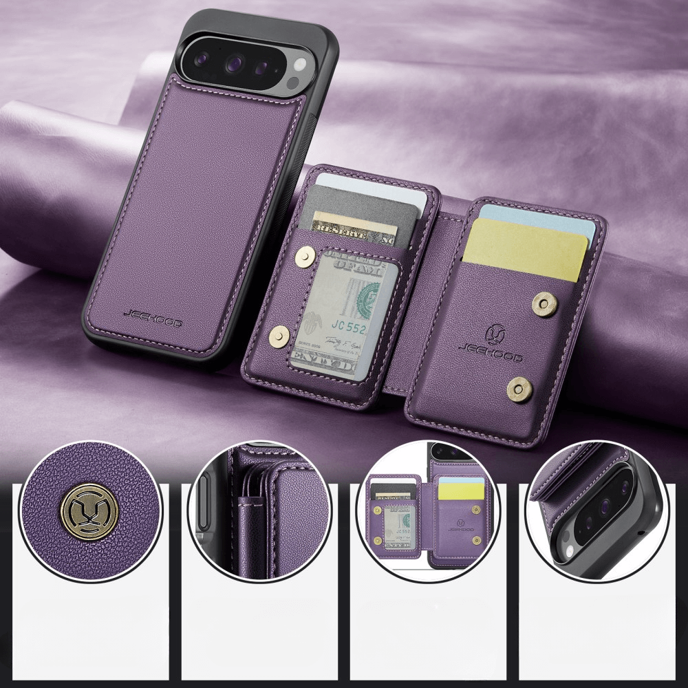 Google Pixel 9 Pro XL - Coque 2 en 1 avec porte-carte de crédit