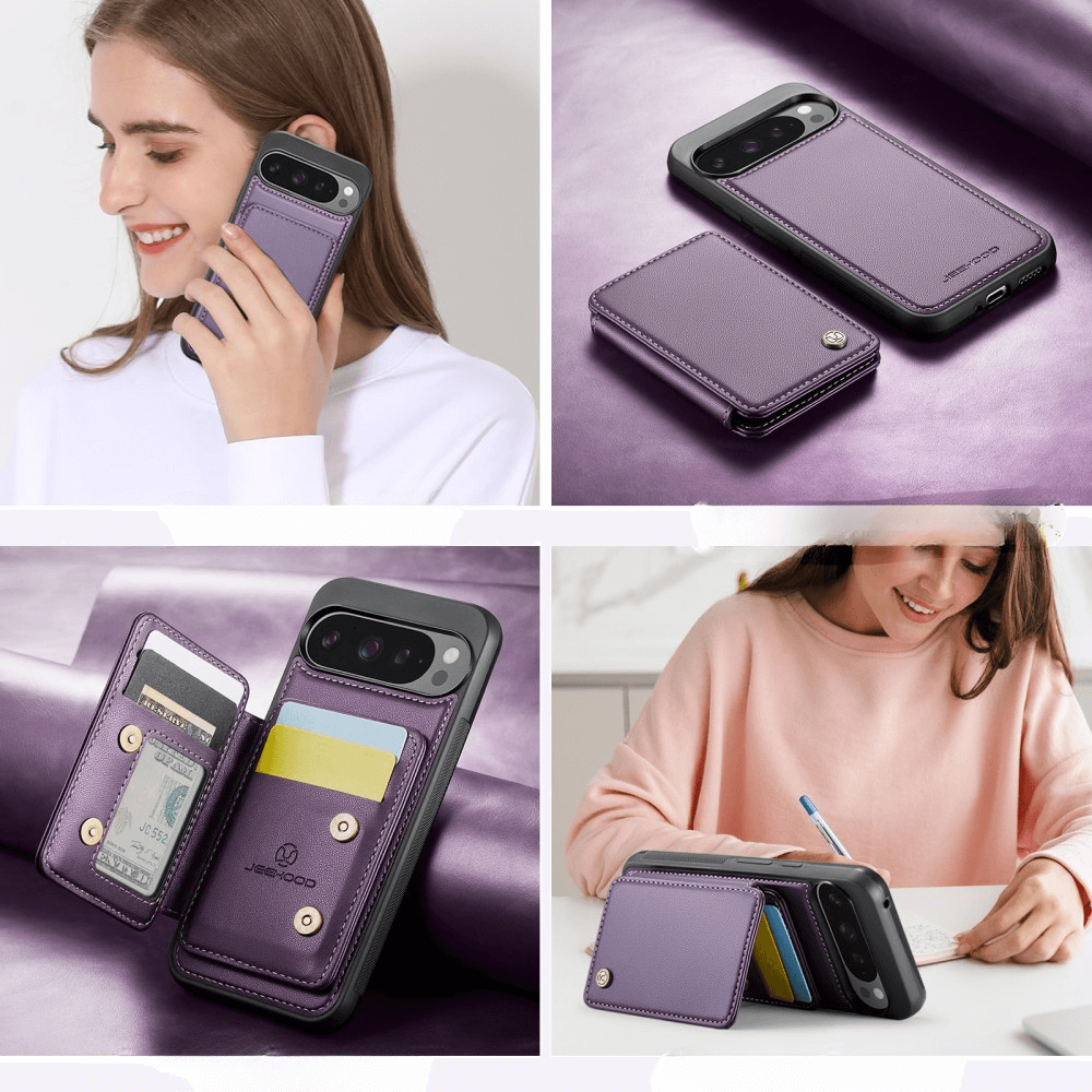 Google Pixel 9 Pro XL - Coque 2 en 1 avec porte-carte de crédit