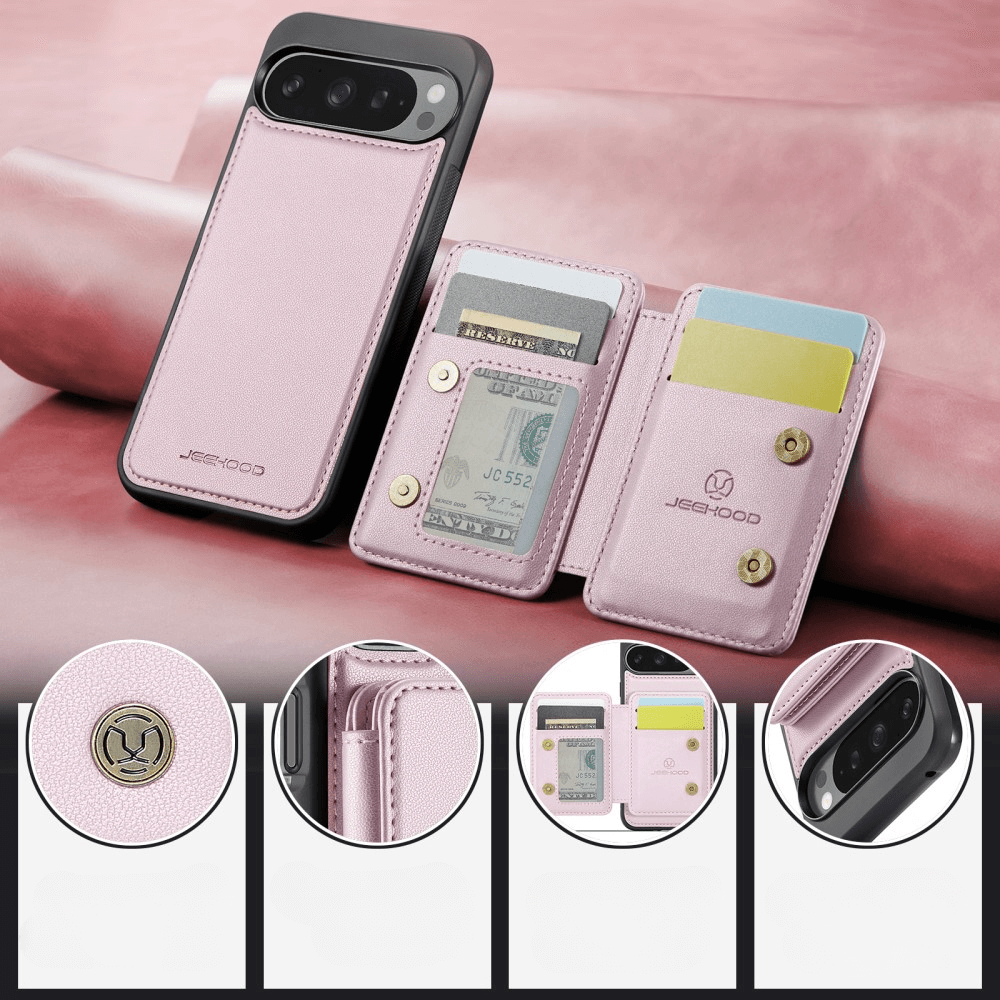 Google Pixel 9 Pro XL - Coque 2 en 1 avec porte-carte de crédit