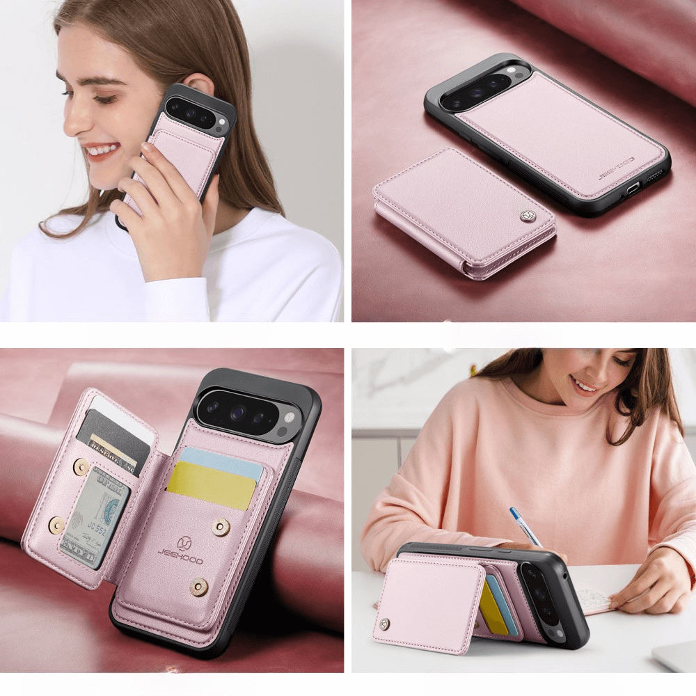 Google Pixel 9 Pro XL - Coque 2 en 1 avec porte-carte de crédit
