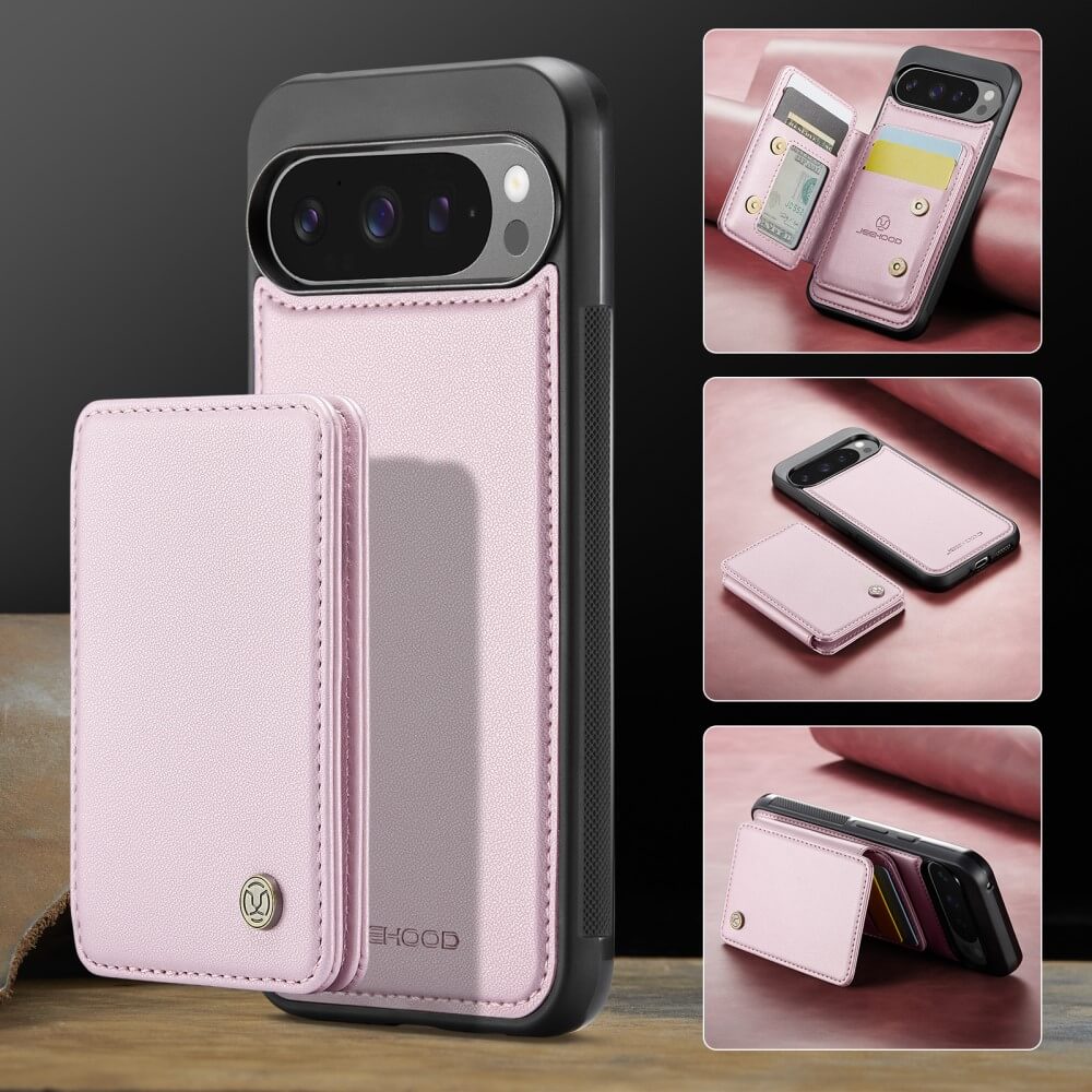 Google Pixel 9 Pro XL - Coque 2 en 1 avec porte-carte de crédit