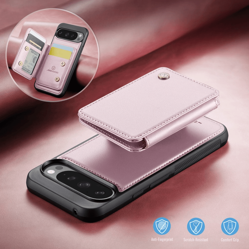 Google Pixel 9 Pro XL - Coque 2 en 1 avec porte-carte de crédit