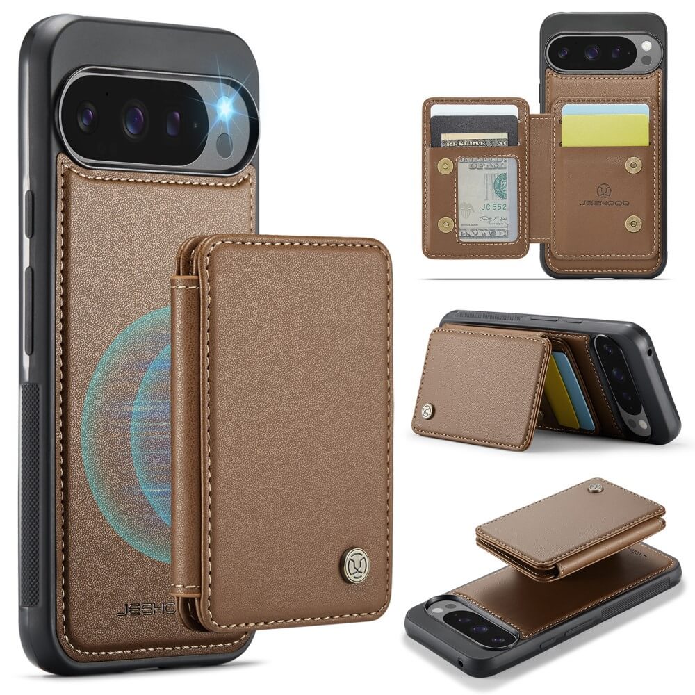 Google Pixel 9 Pro XL - Coque 2 en 1 avec porte-carte de crédit