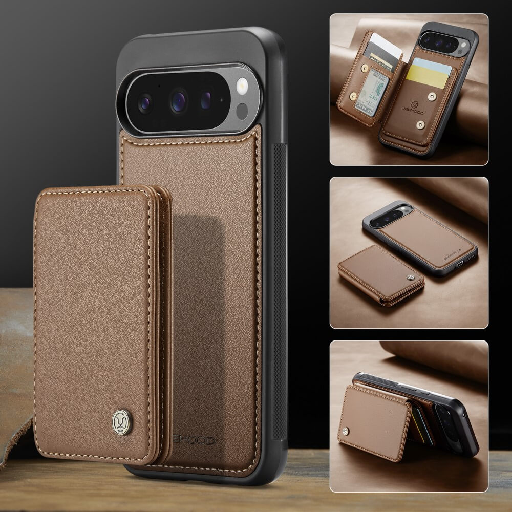 Google Pixel 9 Pro XL - Coque 2 en 1 avec porte-carte de crédit