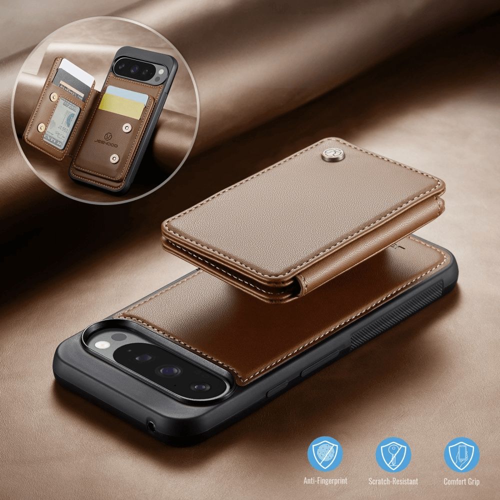 Google Pixel 9 Pro XL - Coque 2 en 1 avec porte-carte de crédit