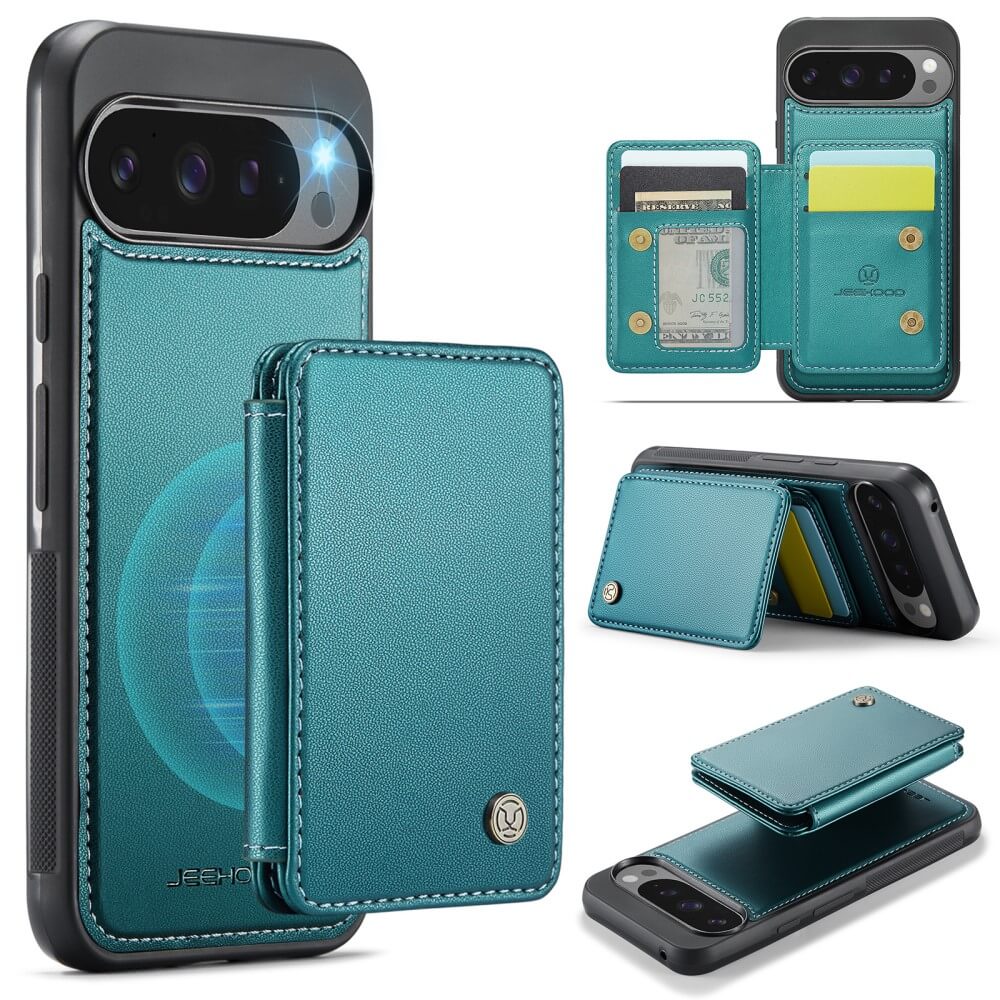 Google Pixel 9 Pro XL - Coque 2 en 1 avec porte-carte de crédit