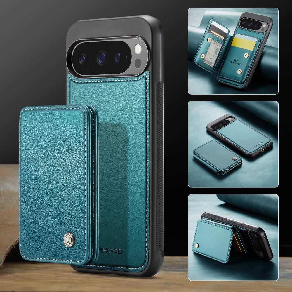 Google Pixel 9 Pro XL - Coque 2 en 1 avec porte-carte de crédit