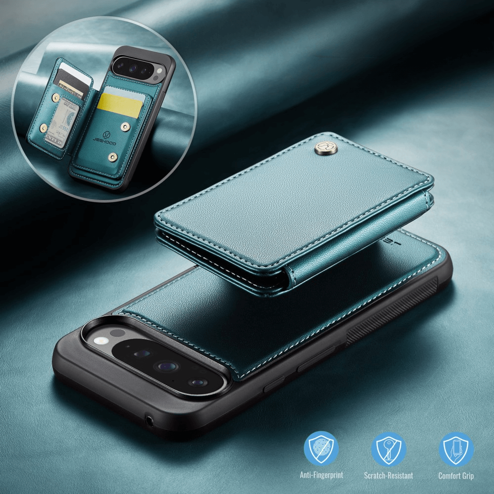 Google Pixel 9 Pro XL - Coque 2 en 1 avec porte-carte de crédit