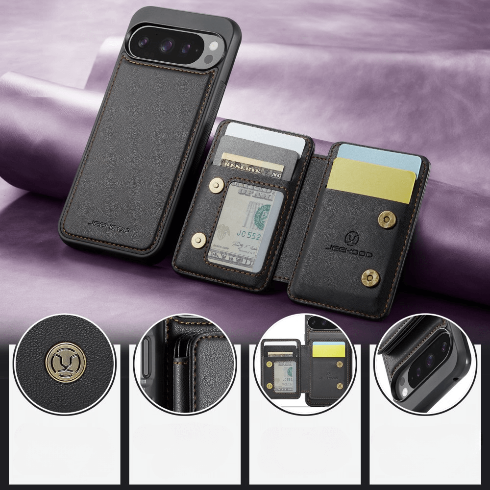 Google Pixel 9 Pro XL - Coque 2 en 1 avec porte-carte de crédit