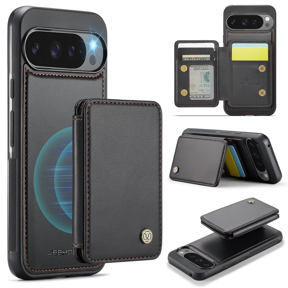 Google Pixel 9 Pro XL - Coque 2 en 1 avec porte-carte de crédit