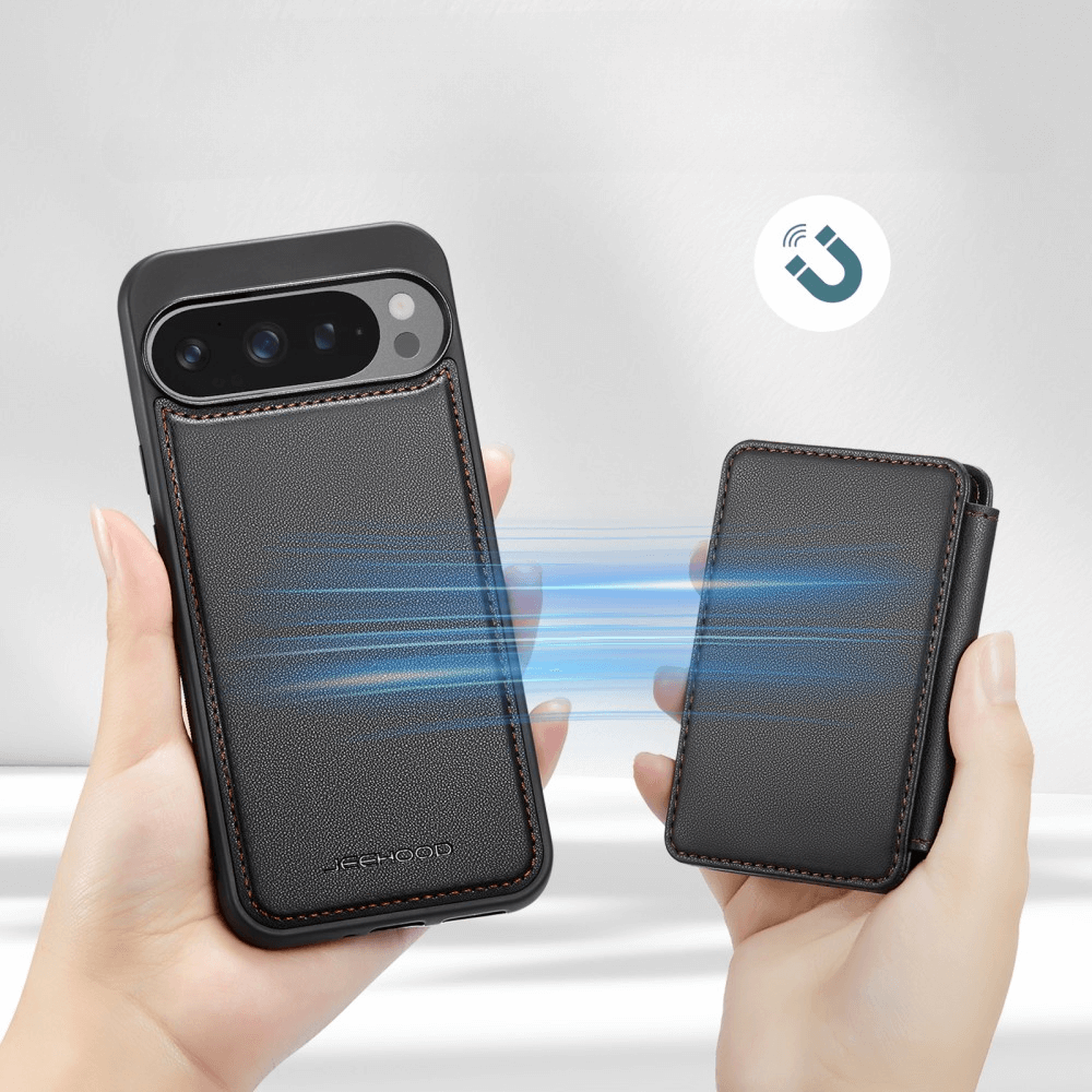 Google Pixel 9 Pro XL - Coque 2 en 1 avec porte-carte de crédit