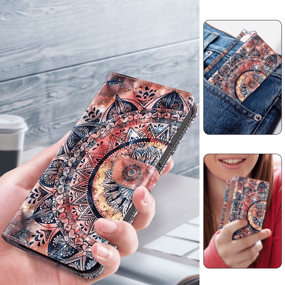 iPhone 16 Pro Max - Wallet Case Glitter Effect