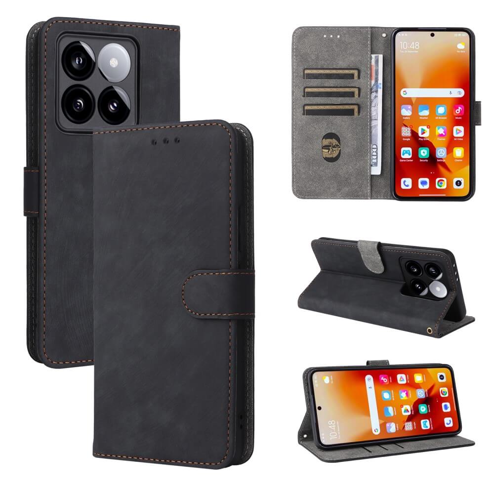 Xiaomi 14T - Ledertasche mit RFID Blocker