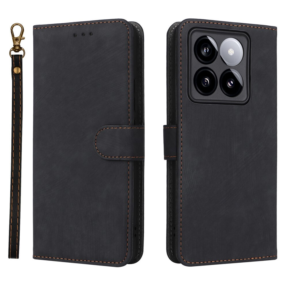 Xiaomi 14T Pro - Ledertasche mit RFID Blocker