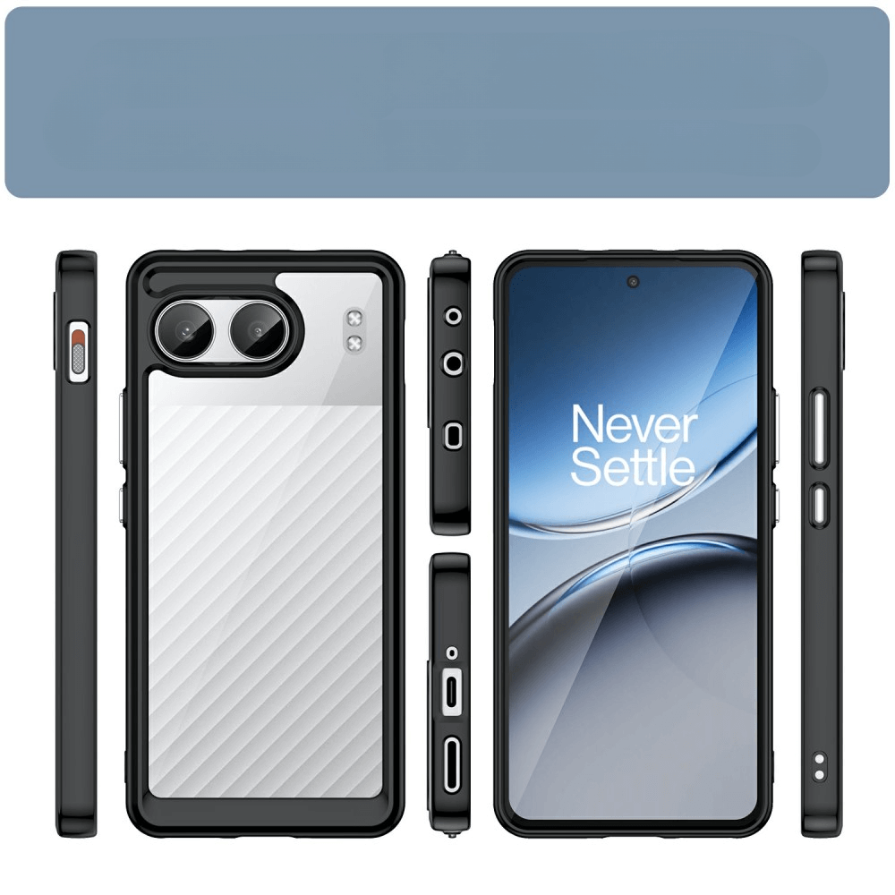 OnePlus Nord 4 - Coque acrylique protective avec bords surélevé