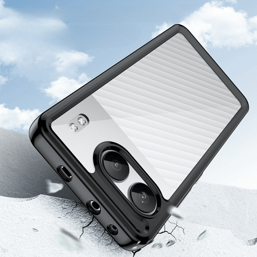 OnePlus Nord 4 - Coque acrylique protective avec bords surélevé