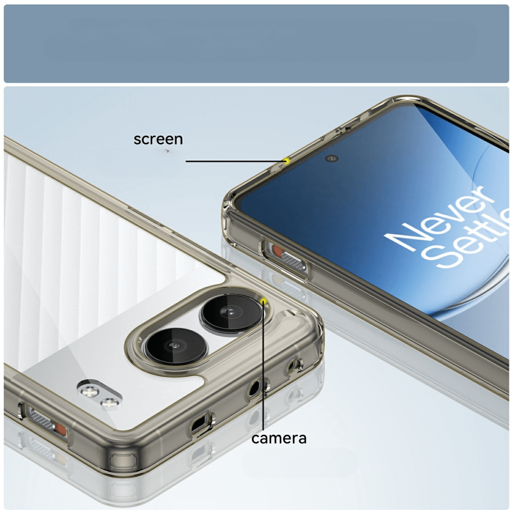 OnePlus Nord 4 - Coque acrylique protective avec bords surélevé