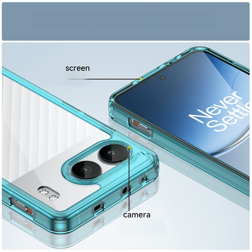 OnePlus Nord 4 - Coque acrylique protective avec bords surélevé