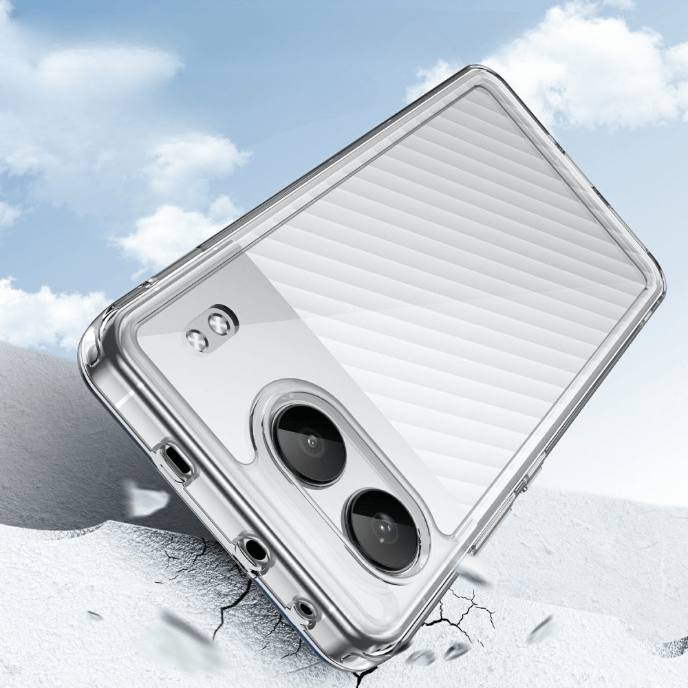 OnePlus Nord 4 - Coque acrylique protective avec bords surélevé