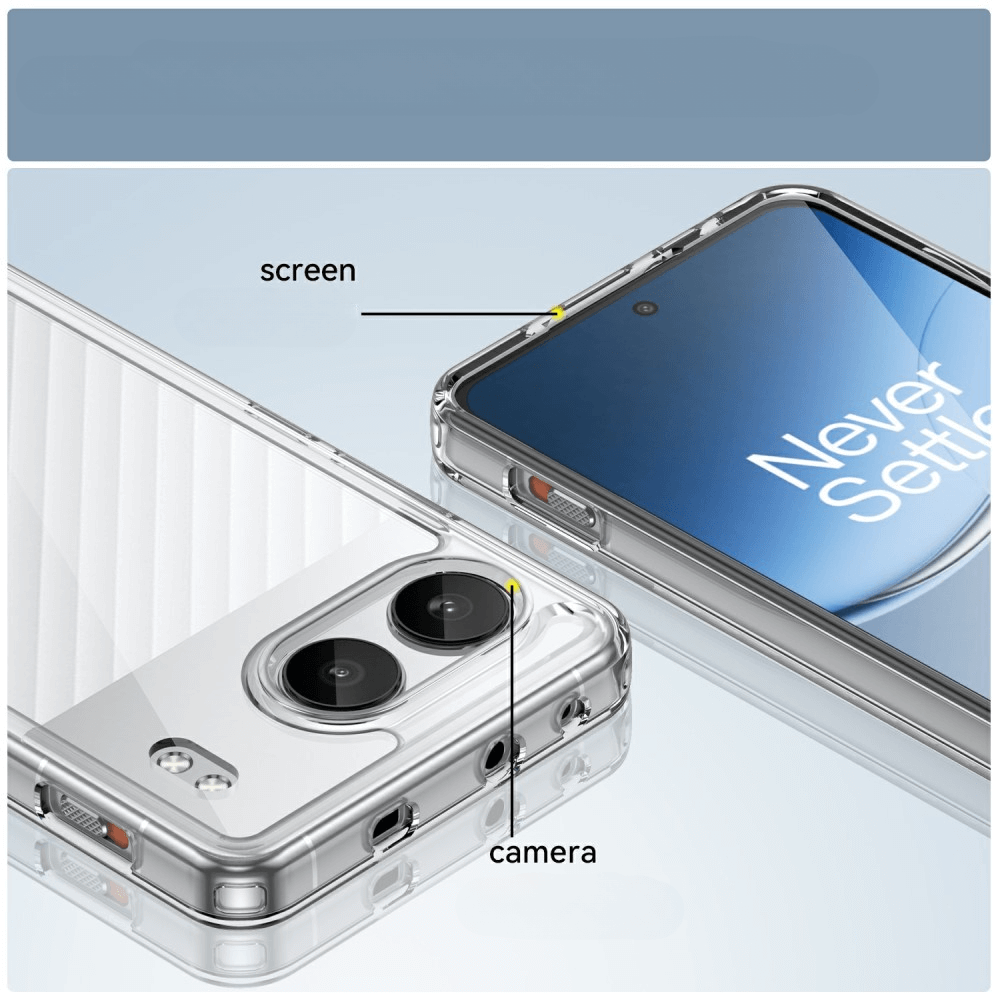 OnePlus Nord 4 - Coque acrylique protective avec bords surélevé