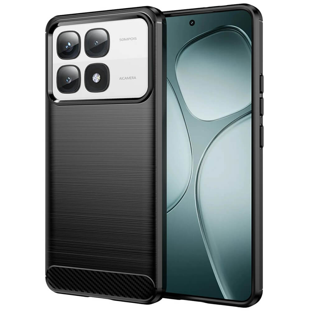 Xiaomi 14T Pro - Coque look métal carbone