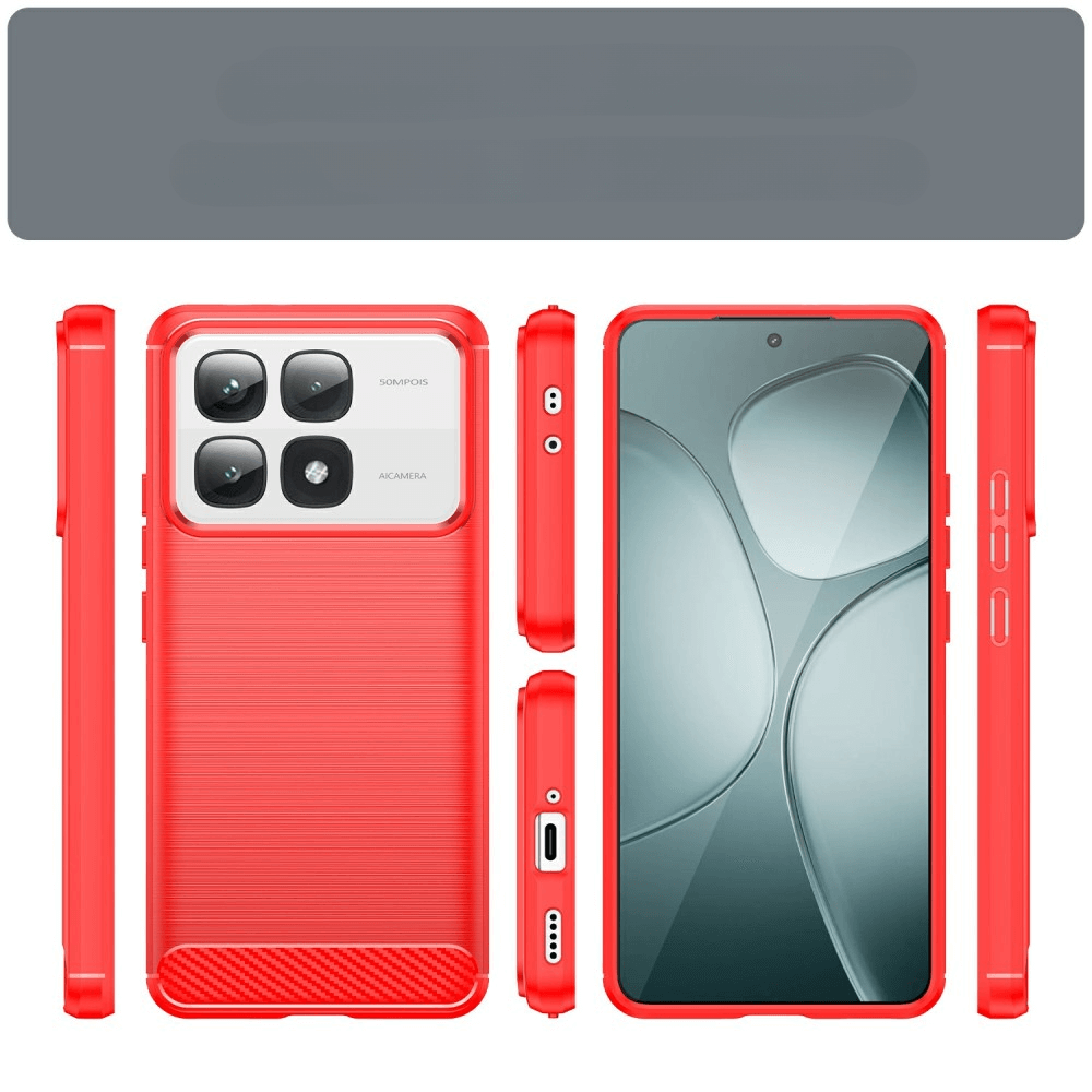 Xiaomi 14T Pro - Coque look métal carbone