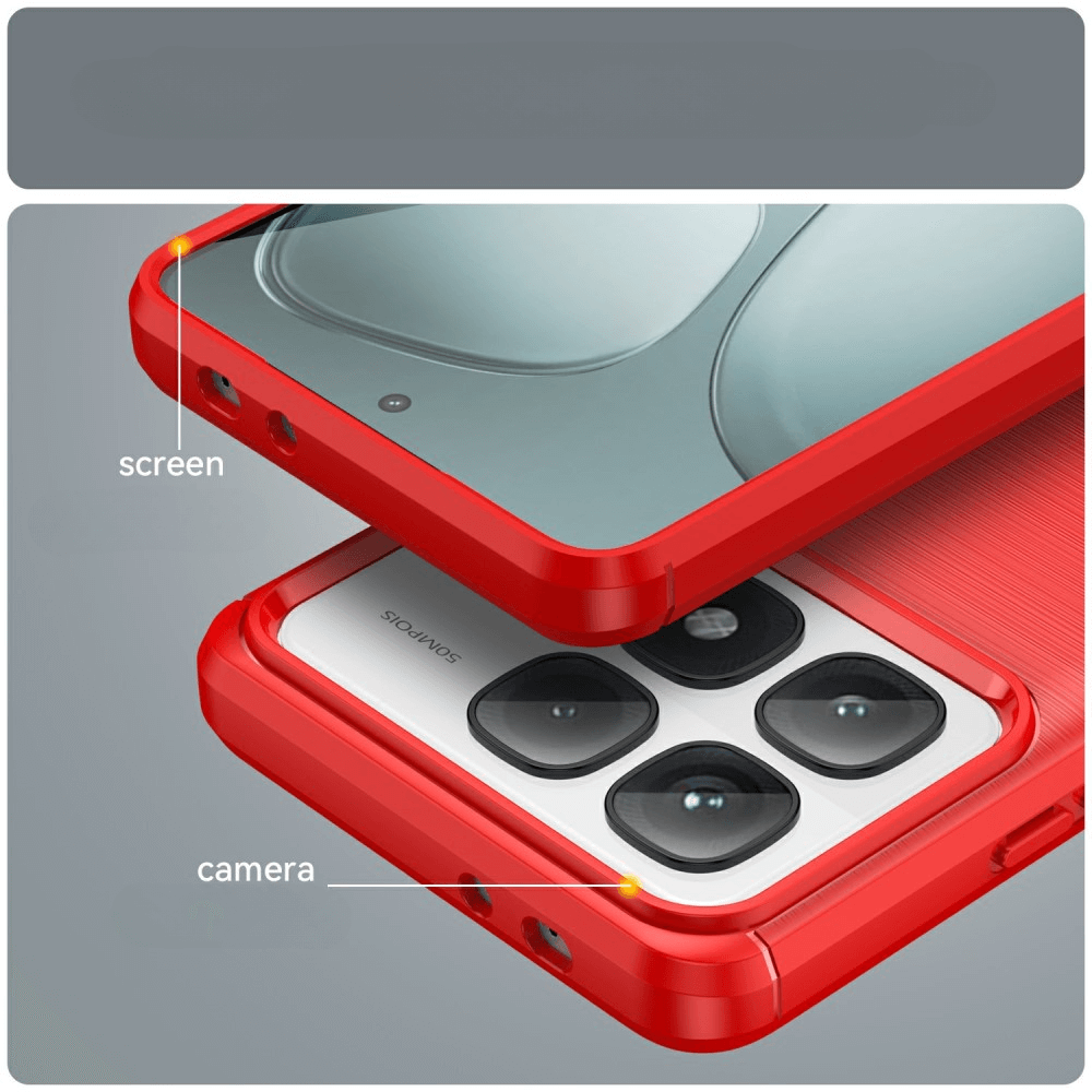 Xiaomi 14T Pro - Coque look métal carbone