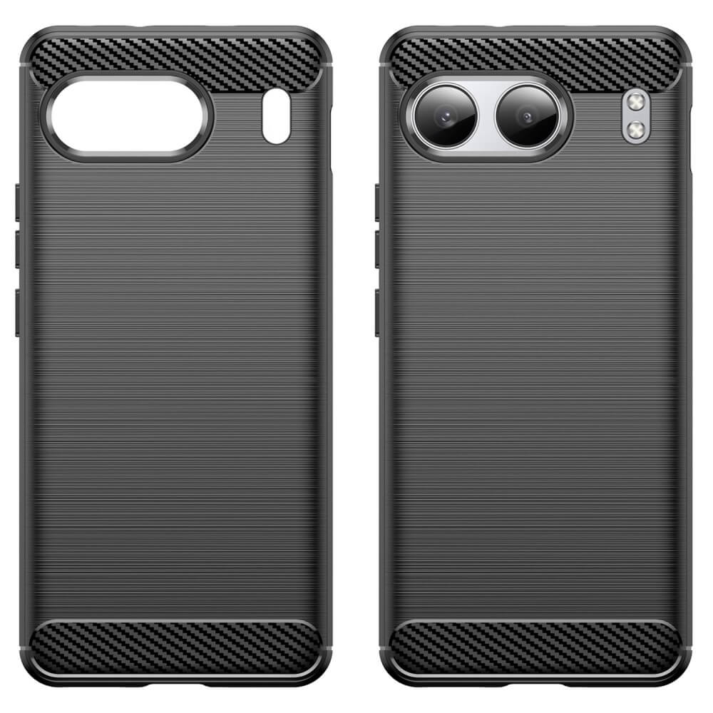 OnePlus Nord 4 - Coque look métal carbone