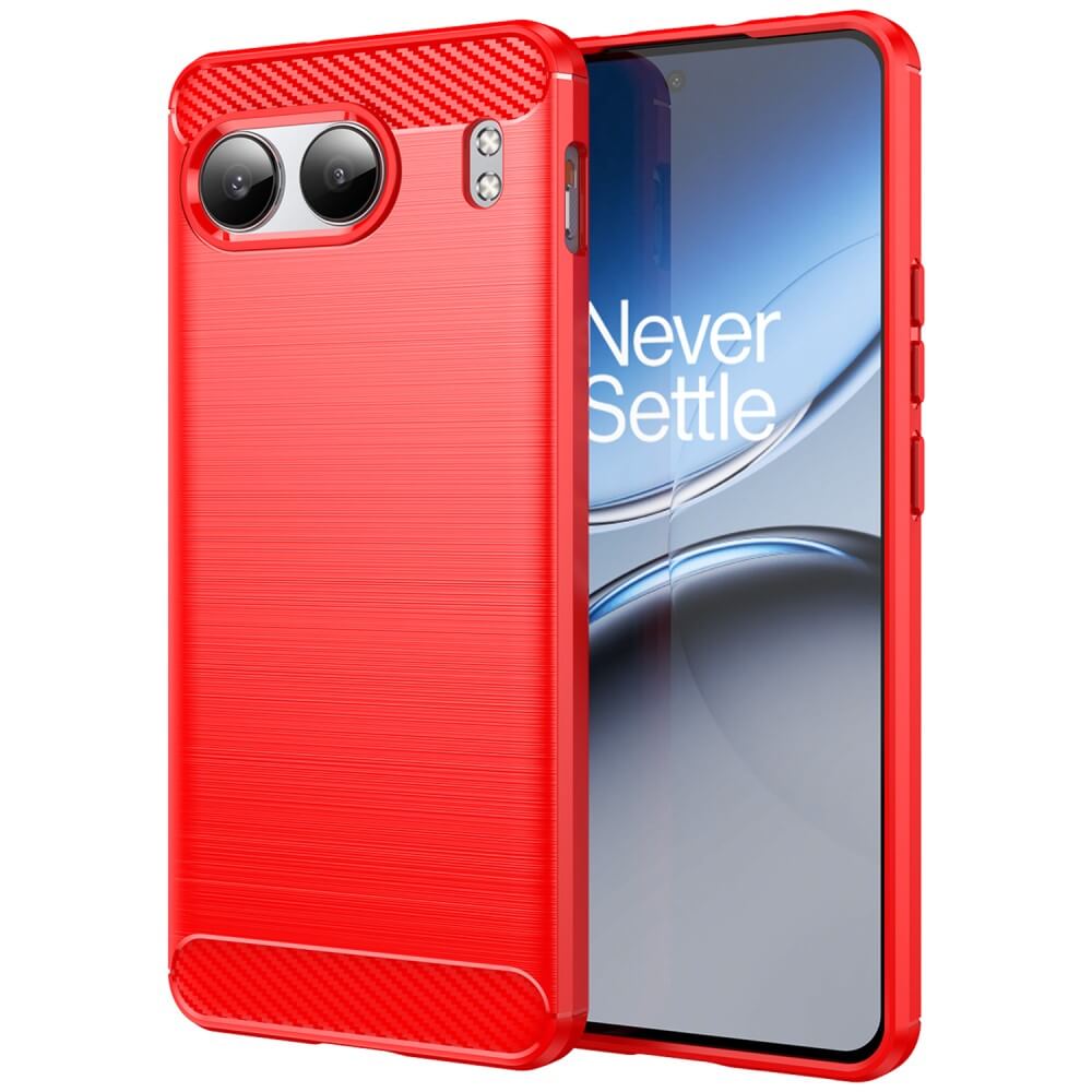 OnePlus Nord 4 - Coque look métal carbone