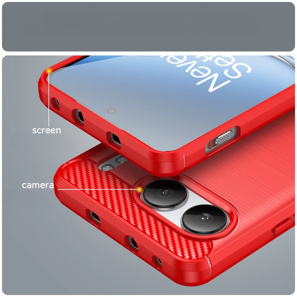 OnePlus Nord 4 - Coque look métal carbone