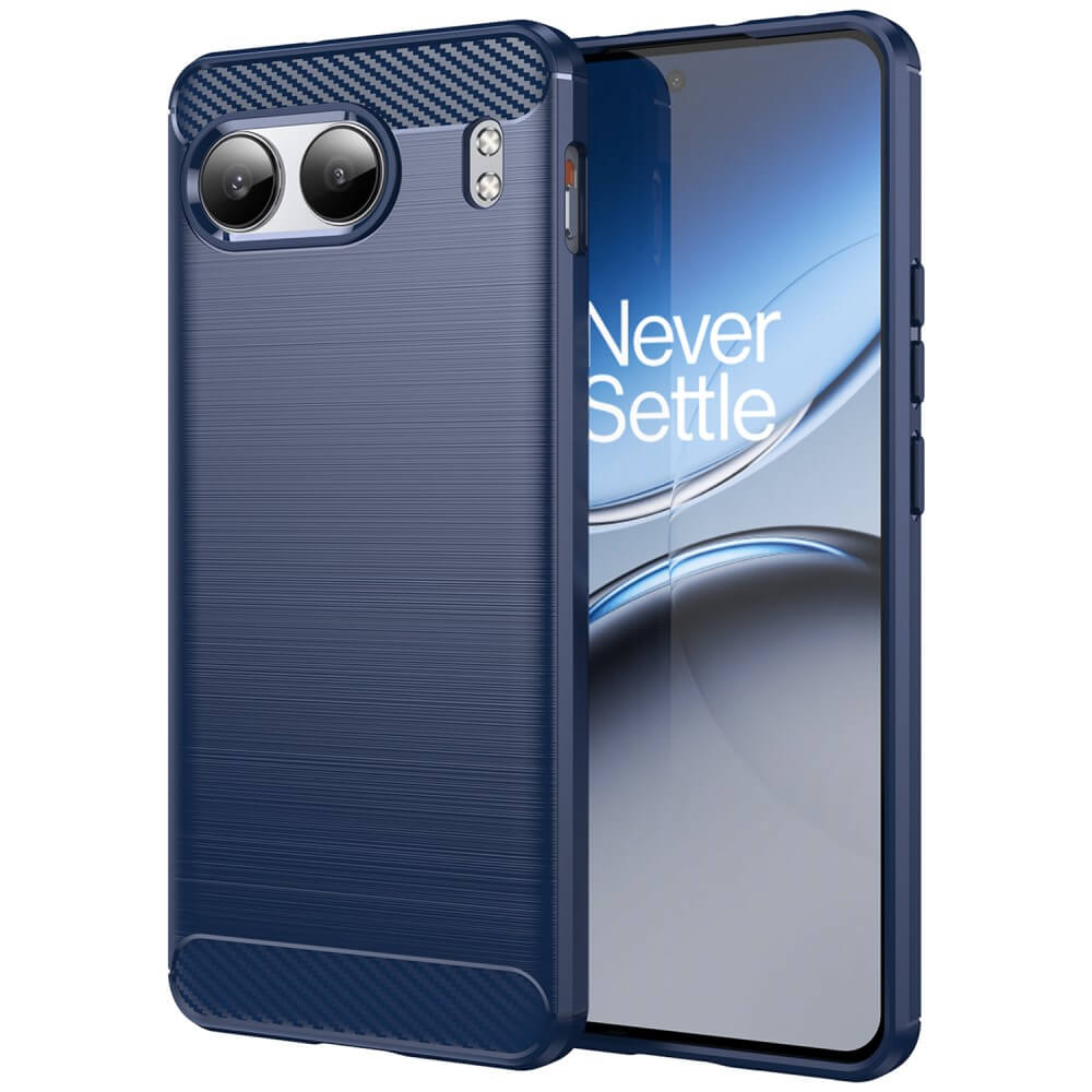 OnePlus Nord 4 - Coque look métal carbone