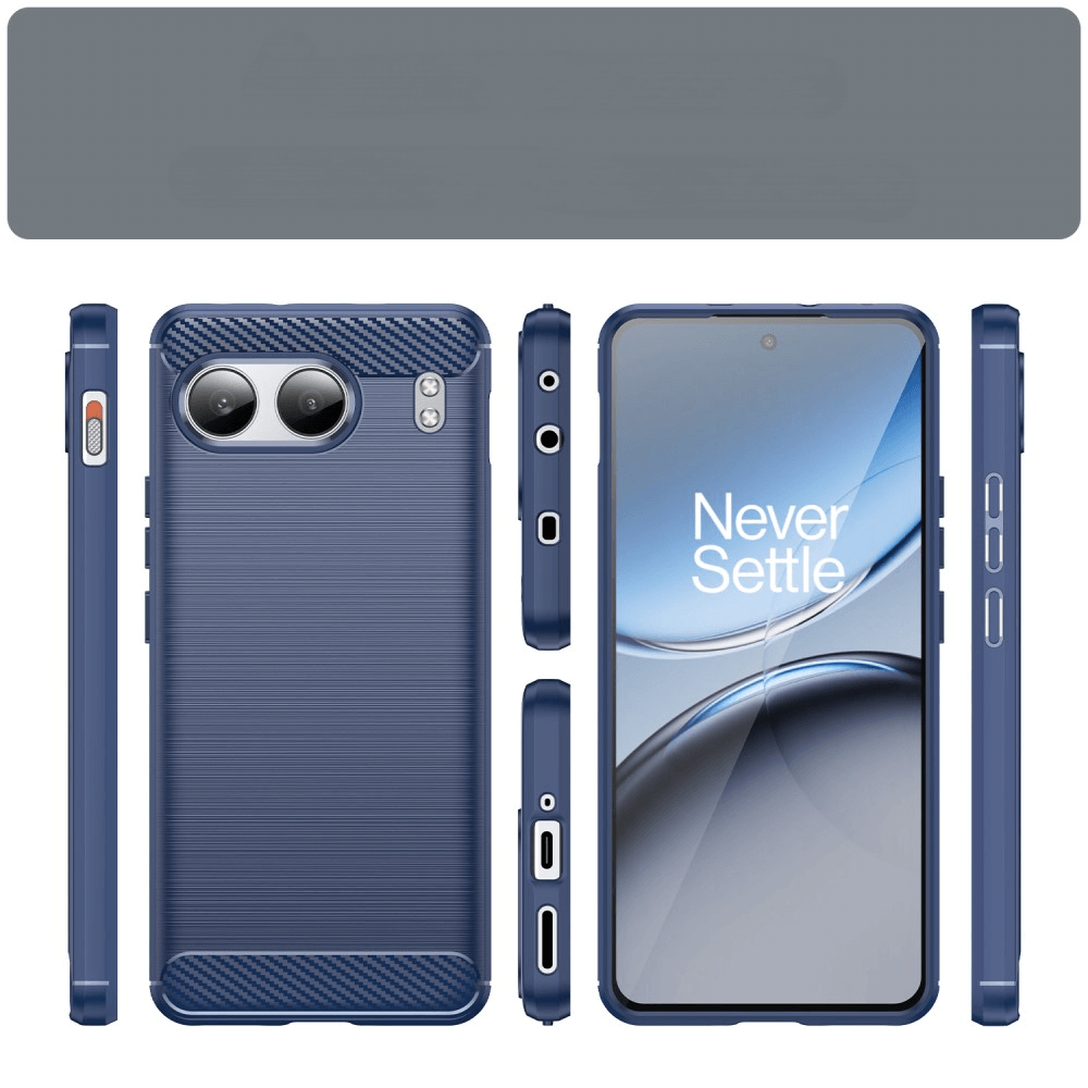 OnePlus Nord 4 - Coque look métal carbone