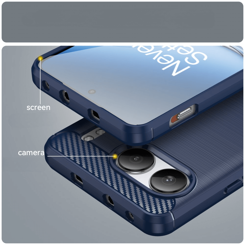 OnePlus Nord 4 - Coque look métal carbone