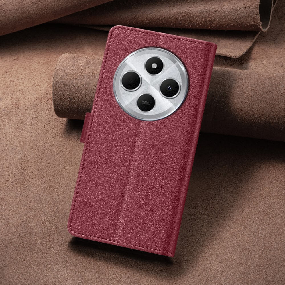 Xiaomi Redmi 14C / Poco C75 / Redmi A4 5G - Custodia in pelle BINFEN con blocco RFID