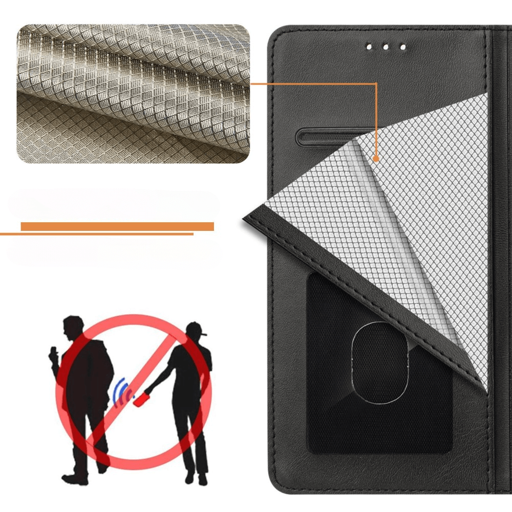 Galaxy A16 - Leather case with RFID blocker