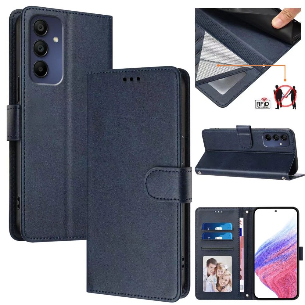 Galaxy A16 - Leather case with RFID blocker