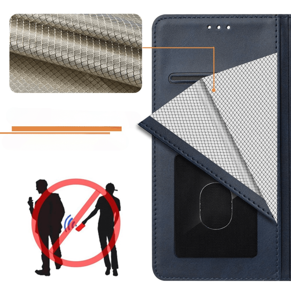 Galaxy A16 - Leather case with RFID blocker