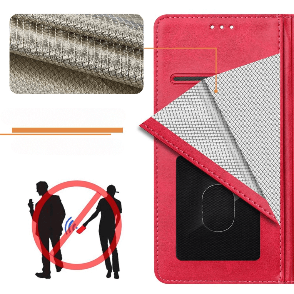 Galaxy A16 - Leather case with RFID blocker