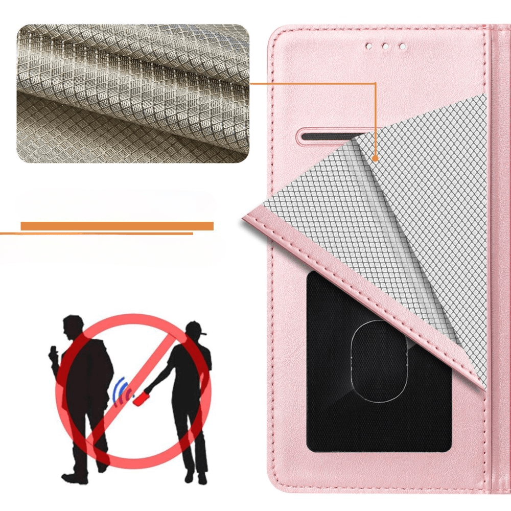 Galaxy A16 - Leather case with RFID blocker