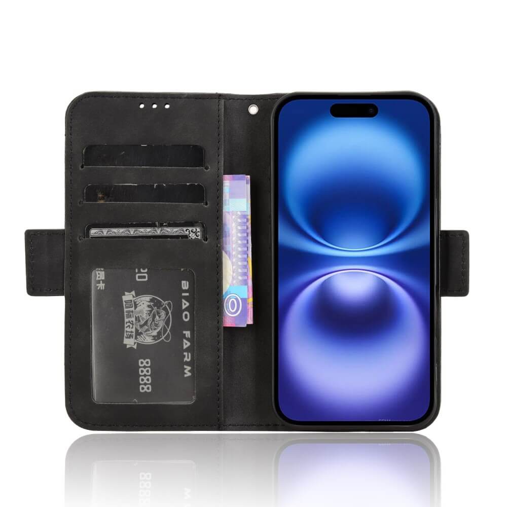 iPhone 16 Plus - Etui viele Kartenfächer