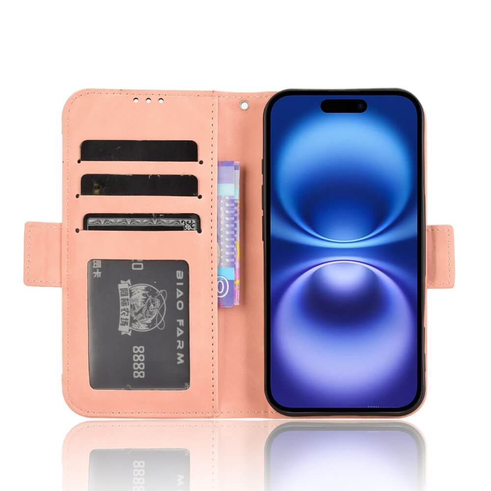 iPhone 16 Plus - Etui viele Kartenfächer