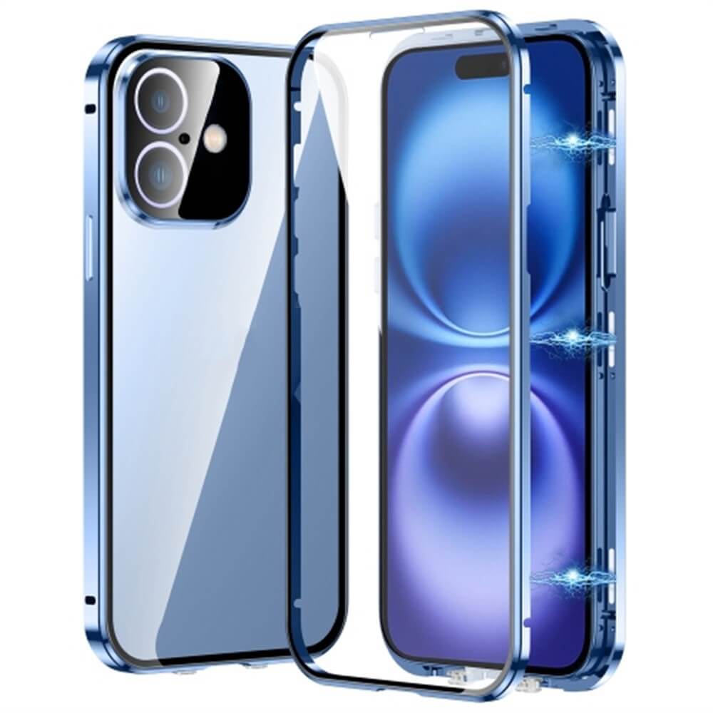 iPhone 16 Plus - Magnetische 360° Premium Schutzhülle mit Panzerglas