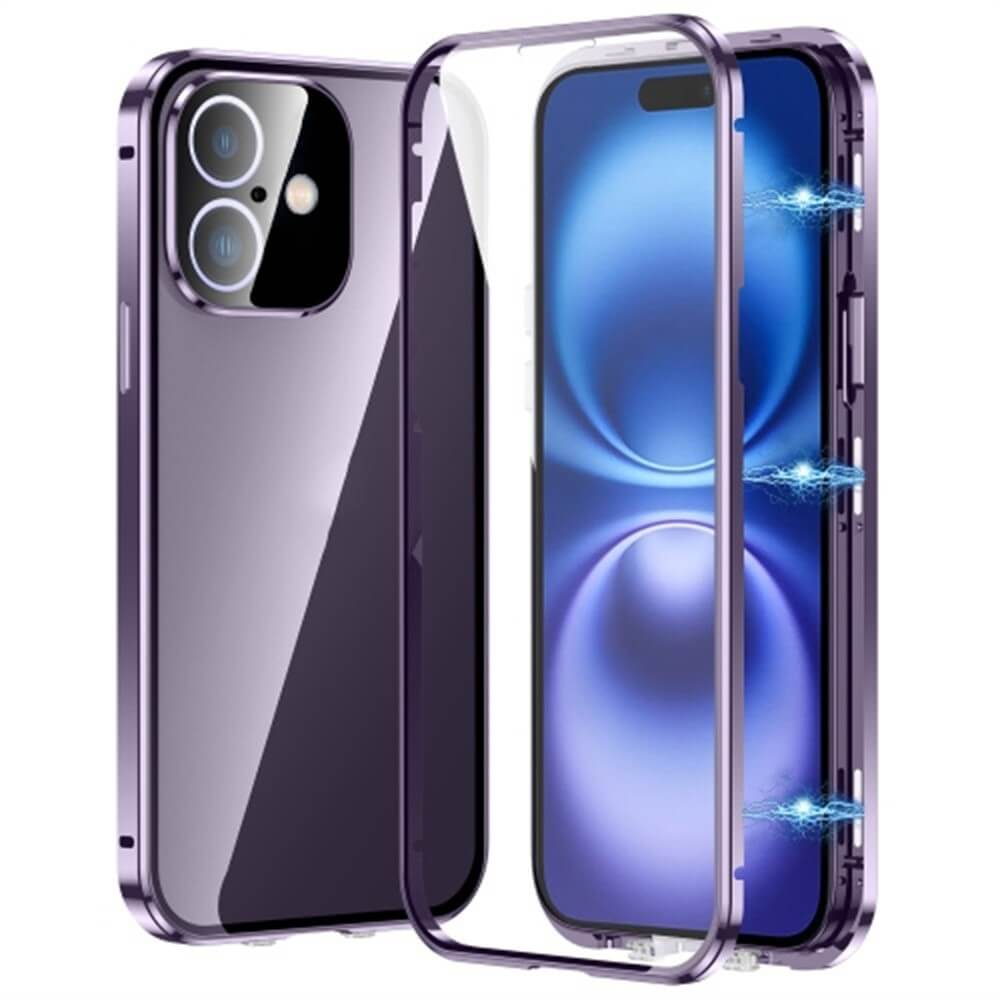 iPhone 16 Plus - Magnetische 360° Premium Schutzhülle mit Panzerglas