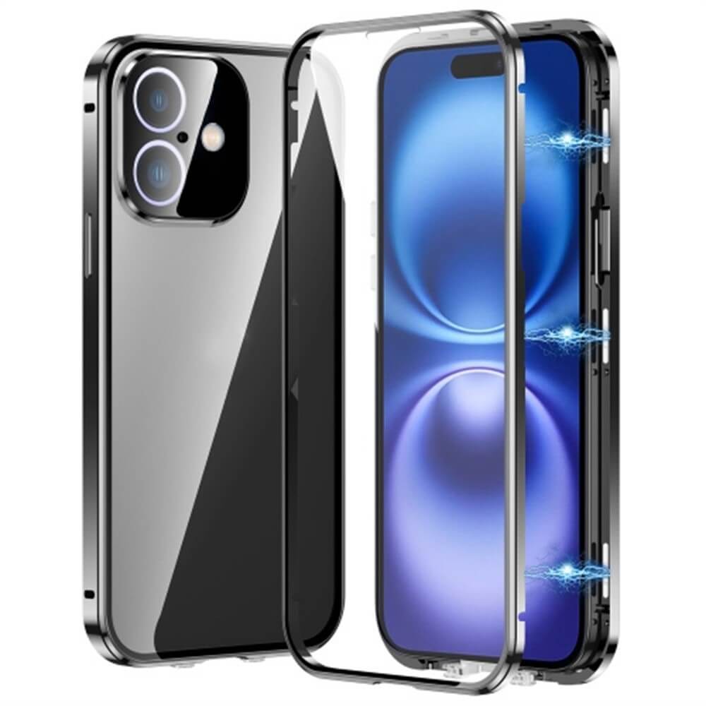 iPhone 16 Plus - Magnetische 360° Premium Schutzhülle mit Panzerglas