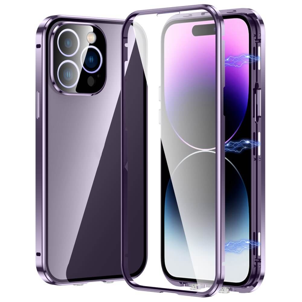 iPhone 16 Pro Max - Magnetic 360° Premium Protective Case with Tempered Glass