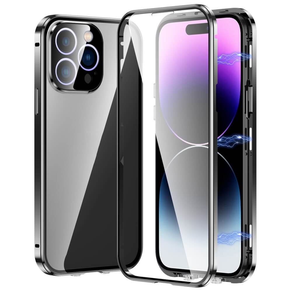 iPhone 16 Pro Max - Magnetic 360° Premium Protective Case with Tempered Glass