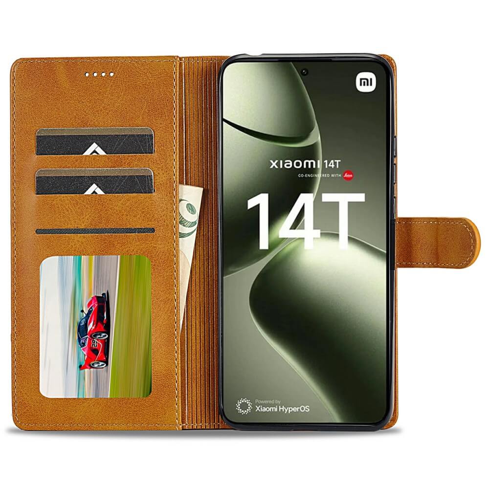 Xiaomi 14T - LC.IMEEKE Custodia in pelle